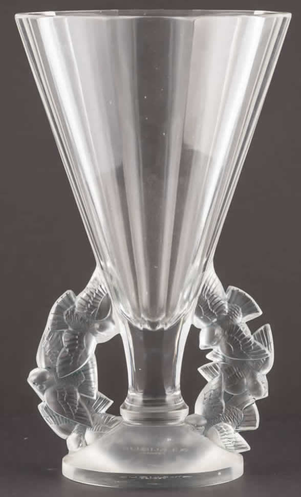 Rene Lalique  Roitelets Vase 