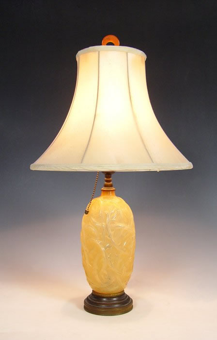 Rene Lalique Vase Lamp Ronces