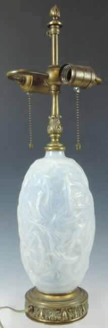 Rene Lalique  Ronces Vase Lamp 
