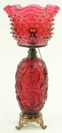 Rene Lalique  Ronces Vase Lamp 