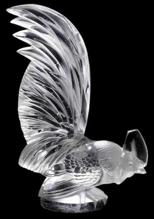 R. Lalique Rooster Car Mascot