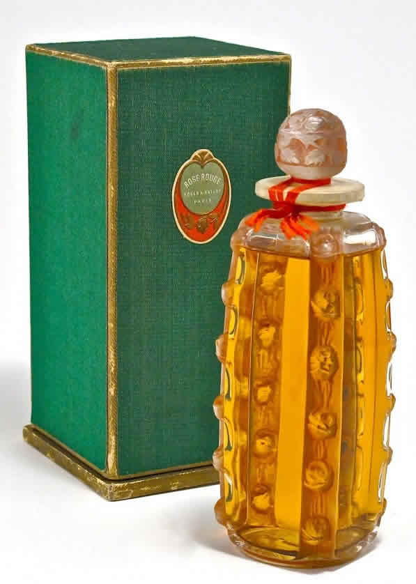 R. Lalique Rose Rouge Perfume Bottle