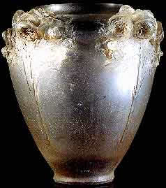 Rene Lalique Roses Cire Perdue Vase