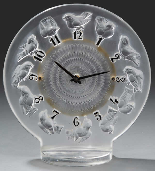 R. Lalique Rossignols Pendule