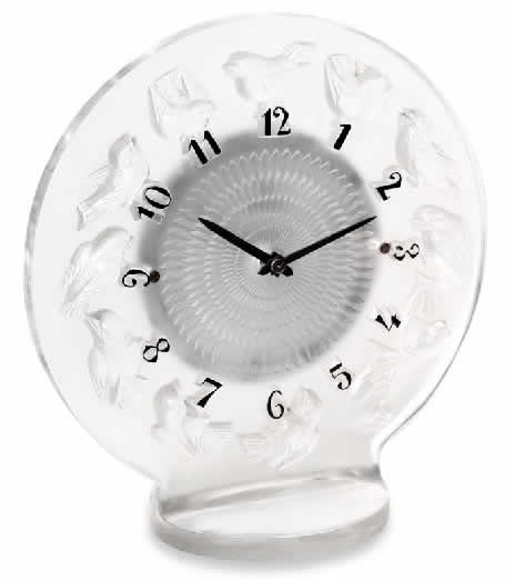 Rene Lalique  Rossignols Clock 