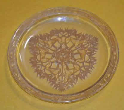 R. Lalique Running Dogs Plate
