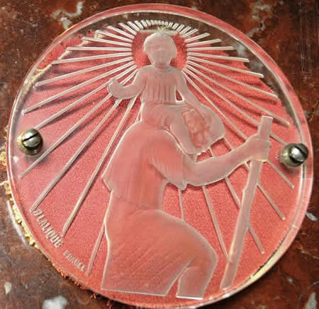 Rene Lalique Saint-Christophe Medallion