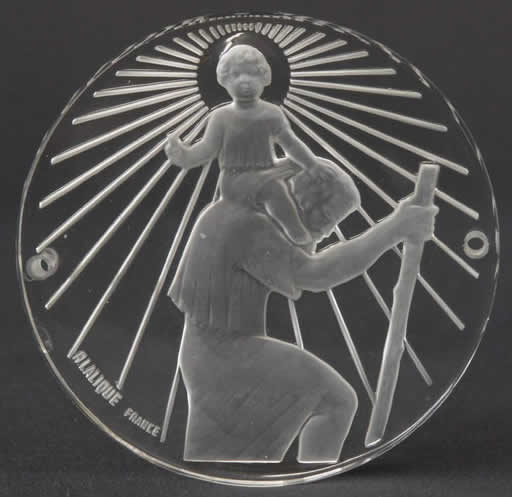 R. Lalique Saint Christopher Medallion