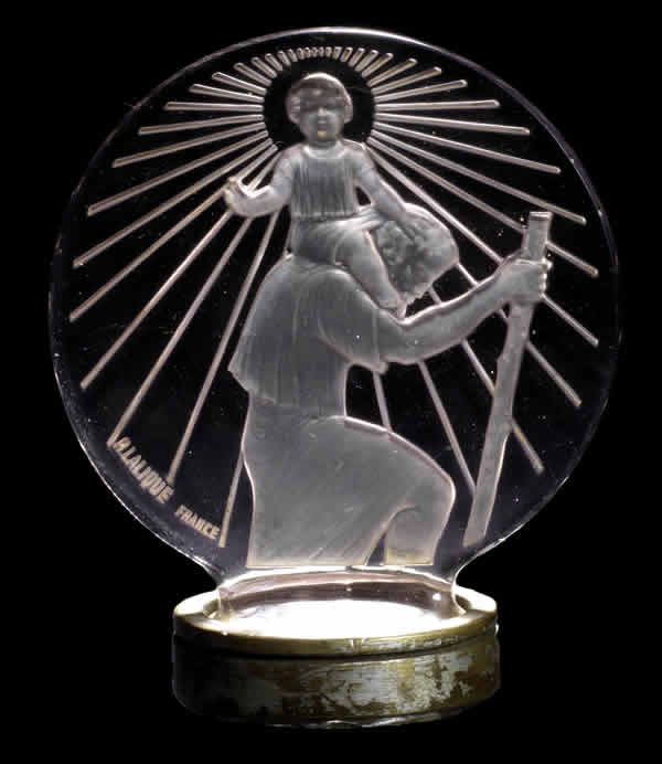R. Lalique Saint Christopher Car Mascot