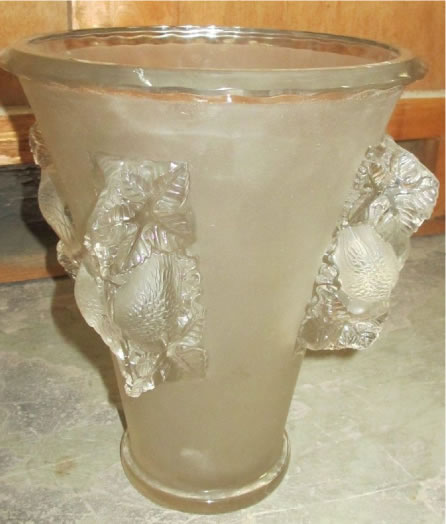 R. Lalique Saint Emillon Vase