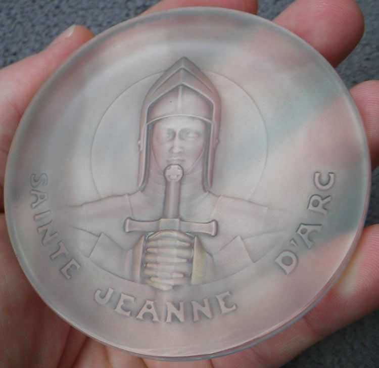 Rene Lalique Sainte Jeanne D'Arc Medallion