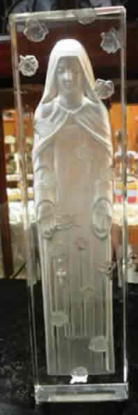 R. Lalique Sainte Therese De L'Enfant Jesus Statue