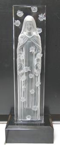 R. Lalique Sainte Therese de L'Enfant Jesus Statue