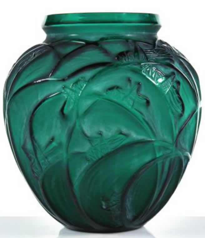 Rene Lalique  Sauterelles Vase 