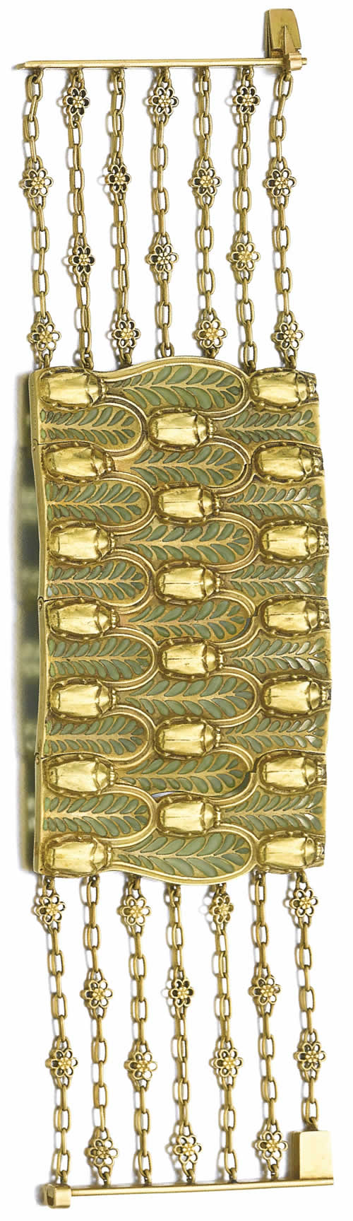 Rene Lalique Bracelet Scarabees D'or
