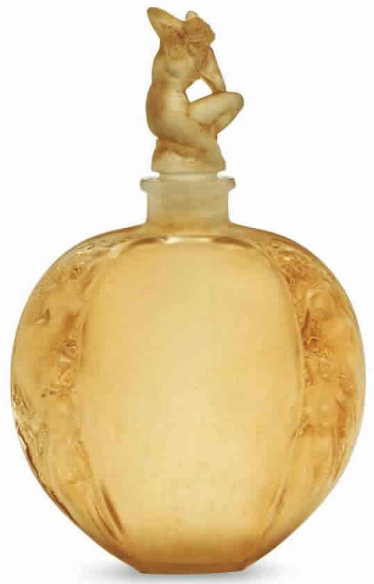 Rene Lalique  Sirenes Avec Bouchon Figurine Vase 