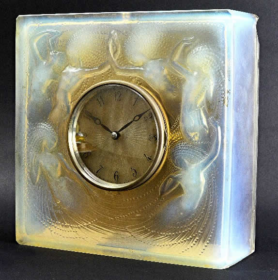 R. Lalique Sirenes Clock