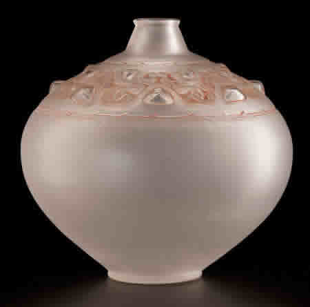 Rene Lalique Sirenes Et Cabochons Vase