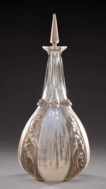 Rene Lalique  Sirenes Et Grenouilles Decanter 