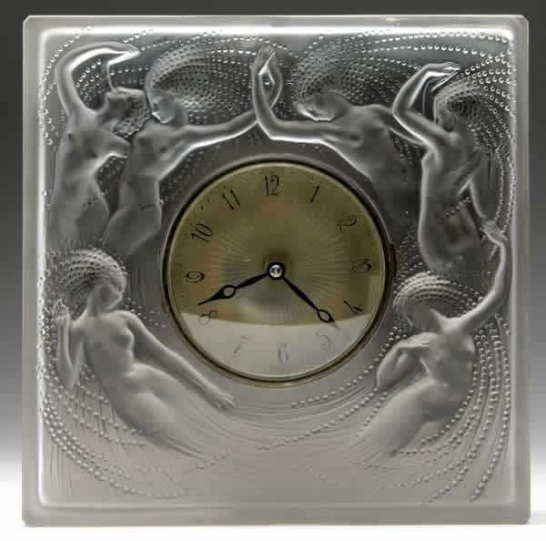 Rene Lalique Sirenes Clock