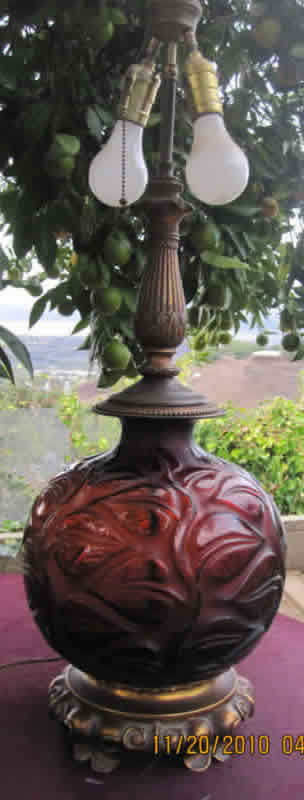 R. Lalique Sophora Lamp Vase