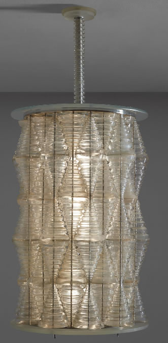 R. Lalique Spirales Chandelier