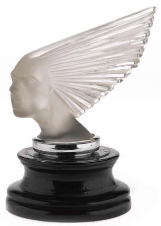 R. Lalique Spirit of the Wind Car Mascot