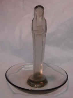 R. Lalique Statuette De La Fontaine Ring Dish