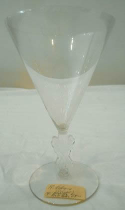 Rene Lalique Wine Glass Strasbourg