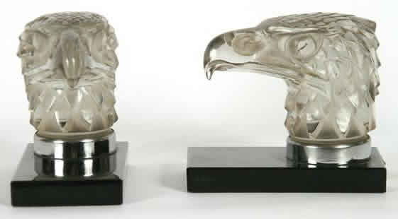 R. Lalique Tete D'Aigle Serre-Livres
