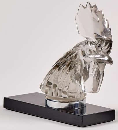 Rene Lalique Bookend Tete De Coq