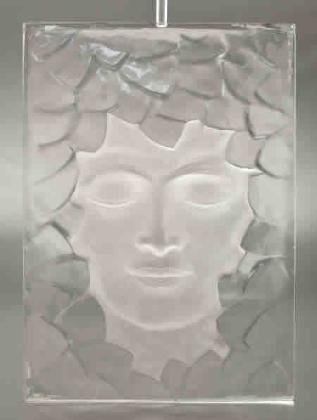 Rene Lalique Panel Tete De Femme Aux Feuillages