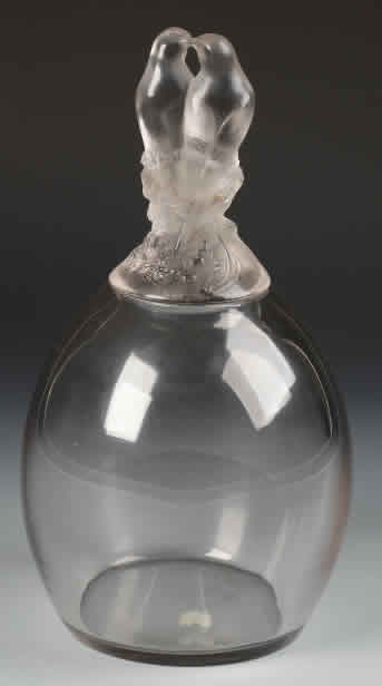 Rene Lalique Vase Tourterelles