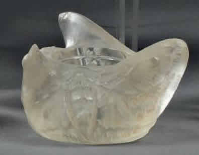 Rene Lalique  Trois Papillons Inkwell 