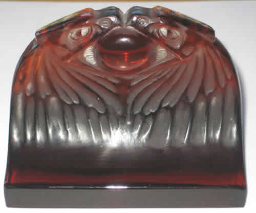 R. Lalique Two Eagles Paperweight