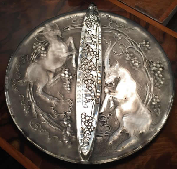 Rene Lalique  Two Goats Mirror 