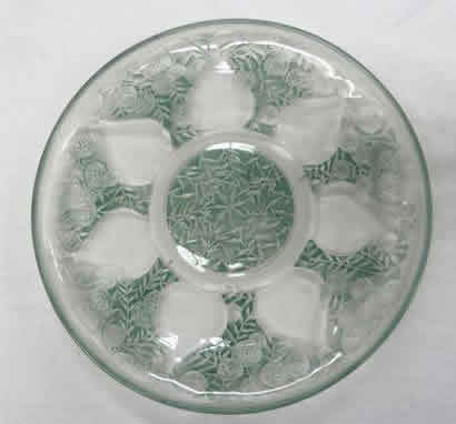 Rene Lalique Dish Vases of Flowers