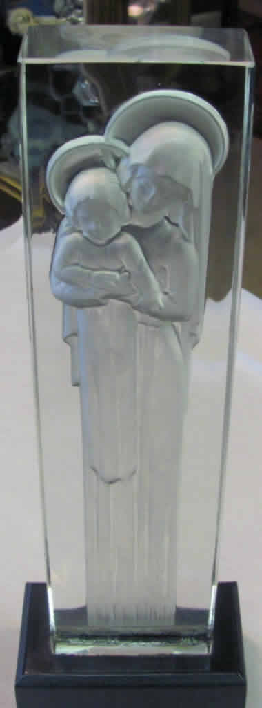 R. Lalique Vierge A L'Enfant Statue