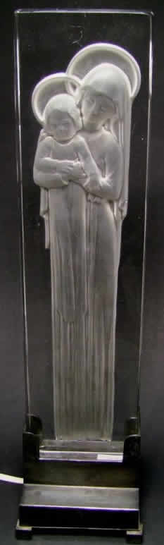 Rene Lalique  Vierge a L'Enfant Statue 