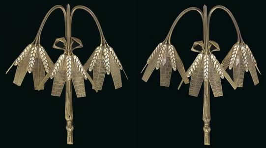 R. Lalique Wheat Sconce