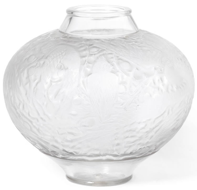 Rene Lalique Vase Aras