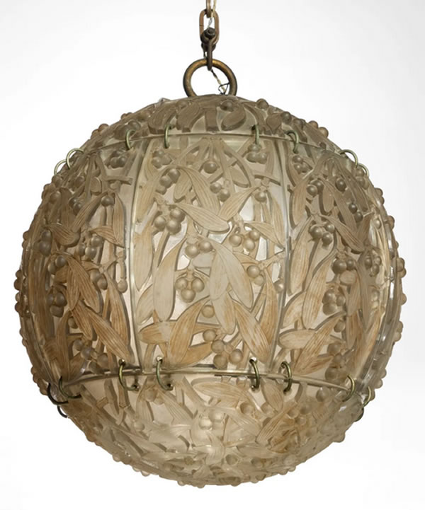 Rene Lalique Chandelier Boule de Gui