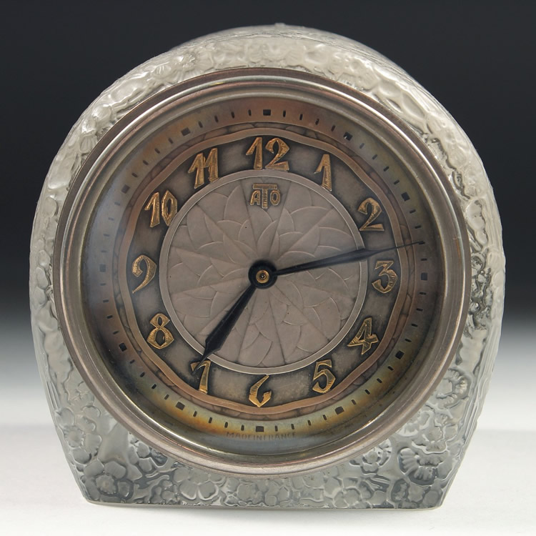 Rene Lalique Clock Eglantine