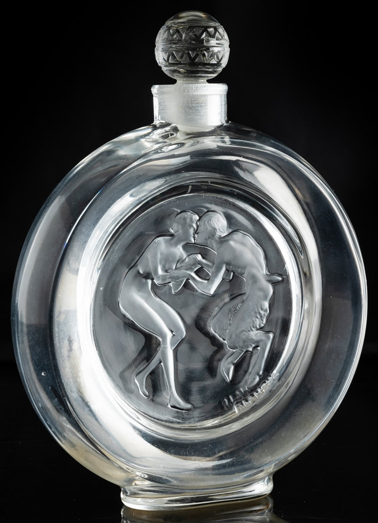 Rene Lalique Perfume Bottle Le Baiser Du Faune