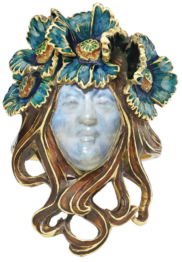 Rene Lalique Ring Medusa Florale
