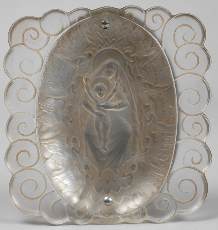 Rene Lalique Plaque Vierge Aux Anges