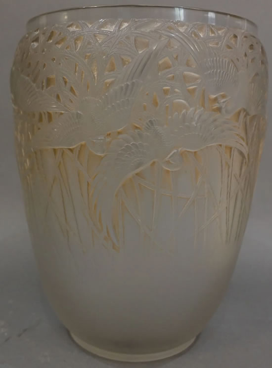 R. Lalique Aigrettes Vase