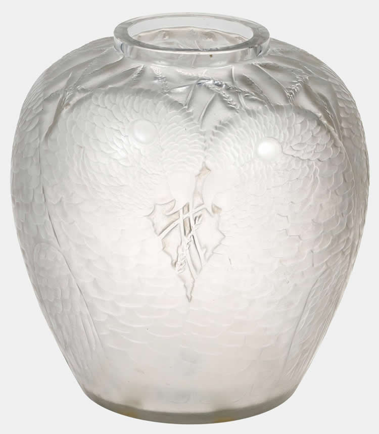 Rene Lalique Vase Alicante