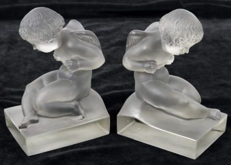 Rene Lalique Bookend Amour