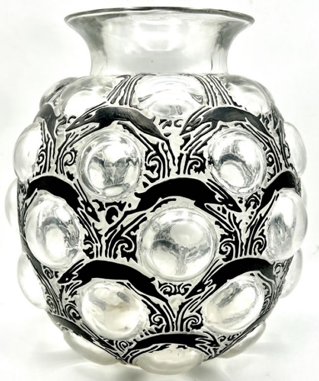 Rene Lalique Vase Antilopes